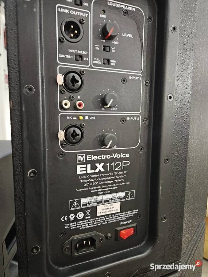Kolumny aktywne ElectroVoice ELX 112P wysyłka Pozostałe Złotoryja