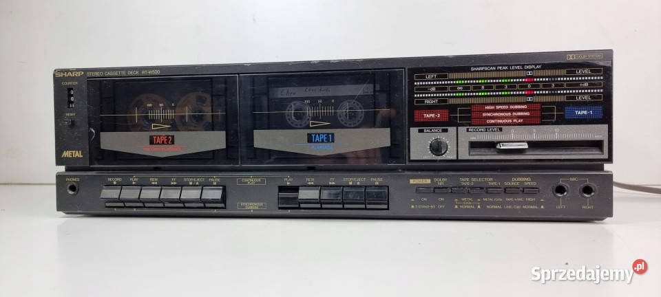 sharp RT W500 Stereo Cassette Deck magnetofon sprzedam