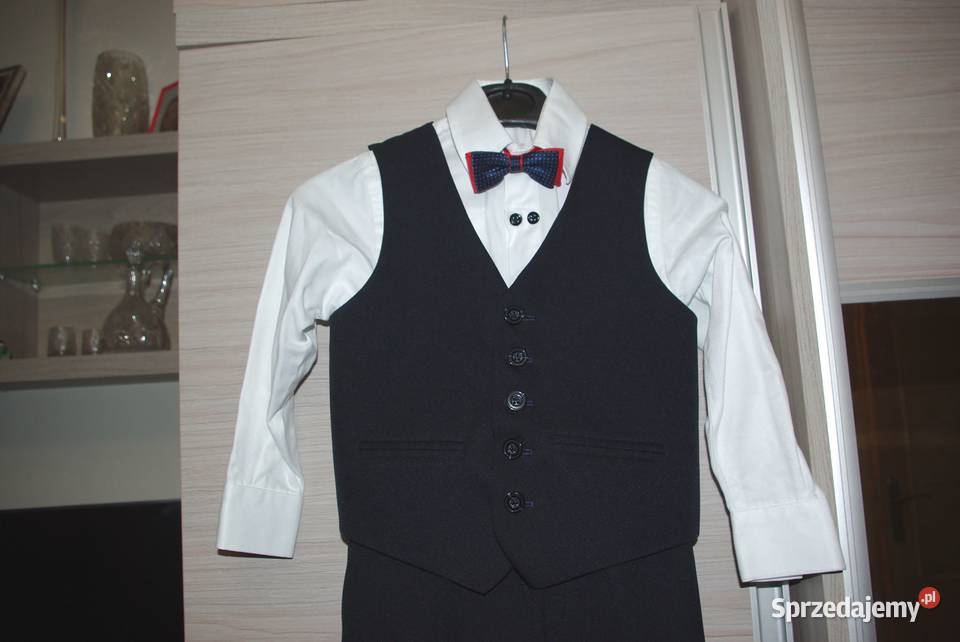 Komplet chłopięcy czarny 104 Pruszków