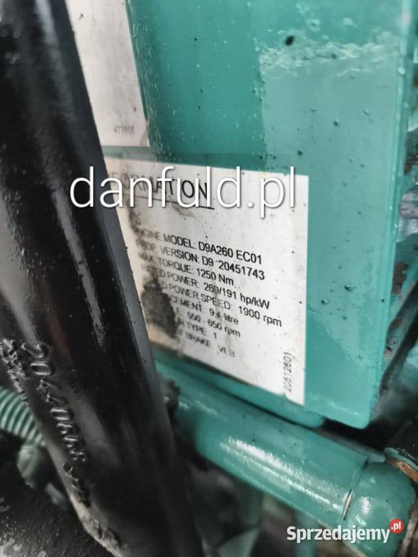 Silnik Volvo D9A Łódź