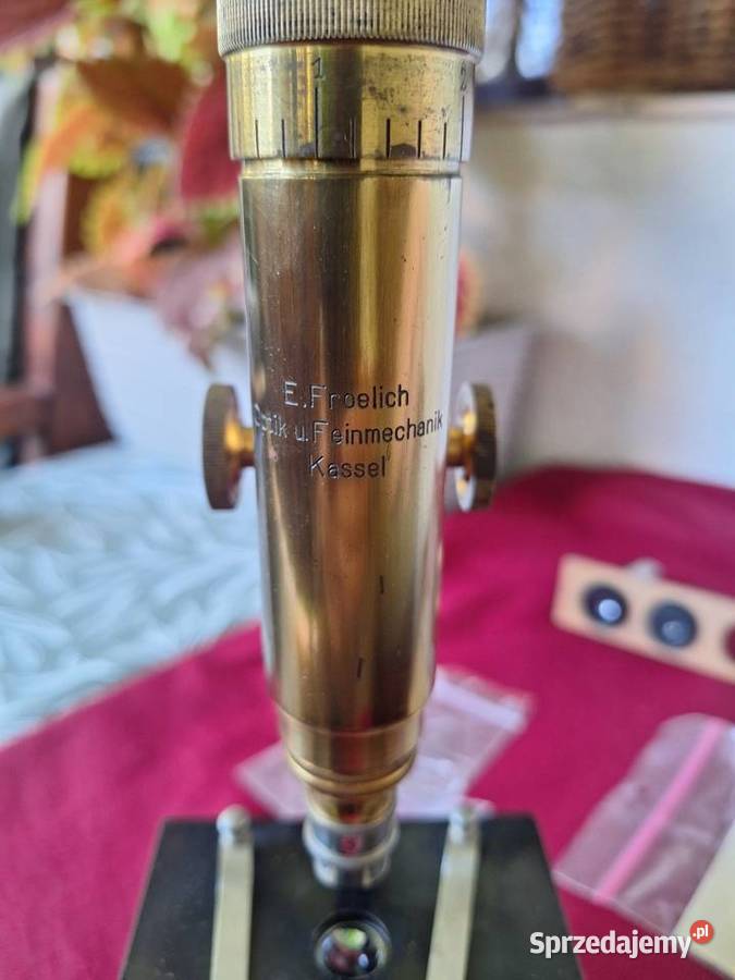 Mikroskop EFroelich Optik u Feinmechanik Kassel Piła sprzedam