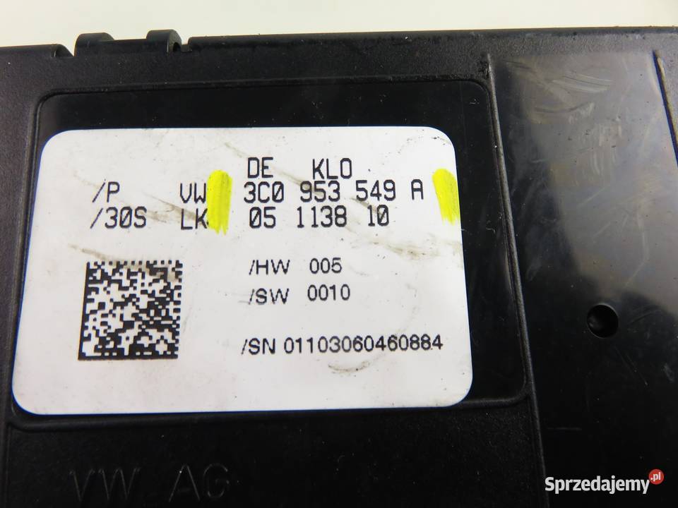 PRZEŁĄCZNIK ZESPOLONY VW PASSAT B6 3C0953549A osobowe