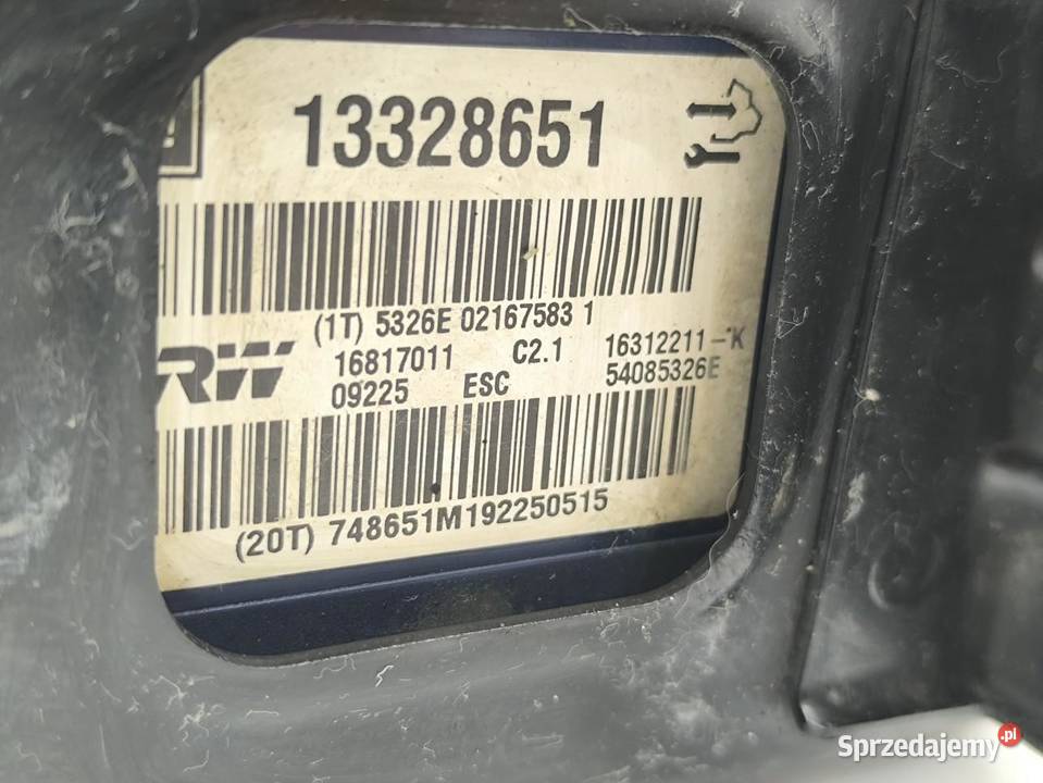 POMPA ABS OPEL INSIGNIA A 20CDTI 13328651 osobowe
