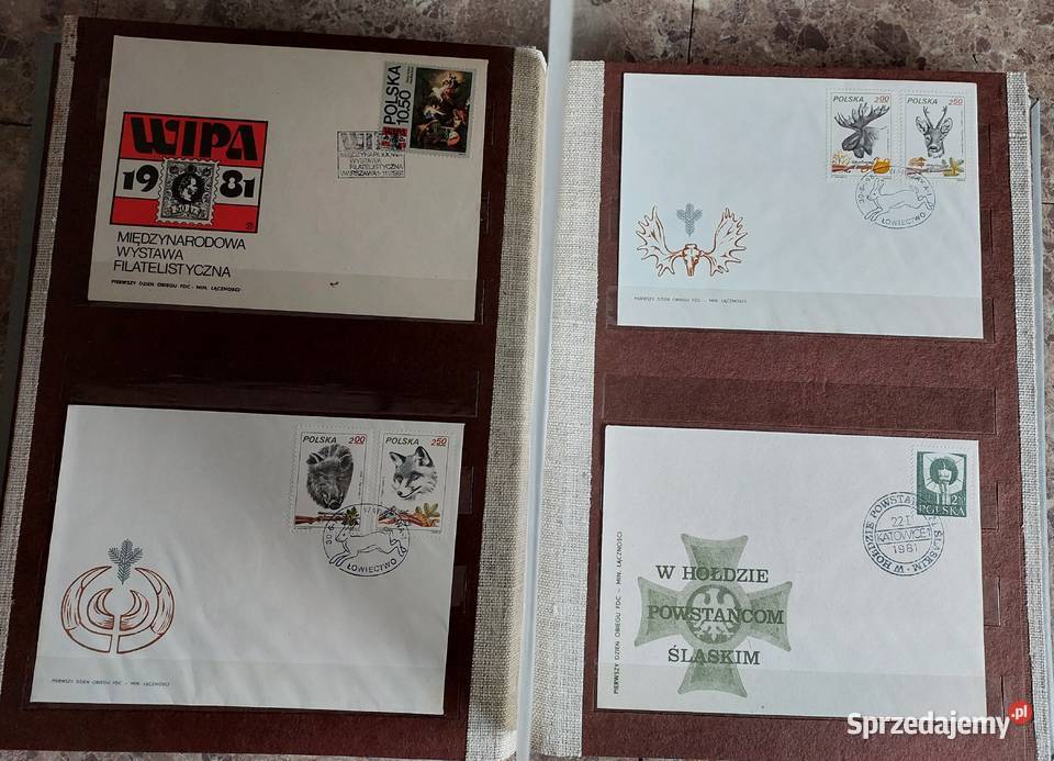 65 koperty znaczki całostki FDC polskie pierwszy Tczew