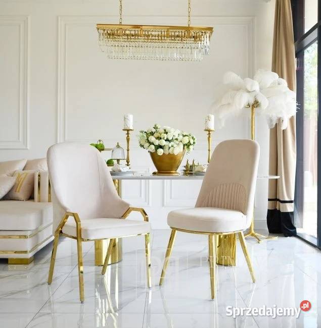 Krzesło glamour nowoczesne tapicerowane SAVOY mazowieckie Warszawa