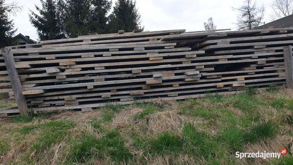 deski drewniane budowlane szalunki stemple Grybów sprzedam