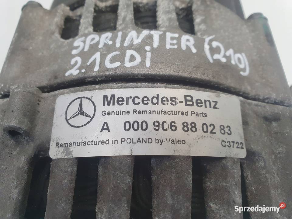 ALTERNATOR Mercedes Sprinter 906 22 CDI Chełm