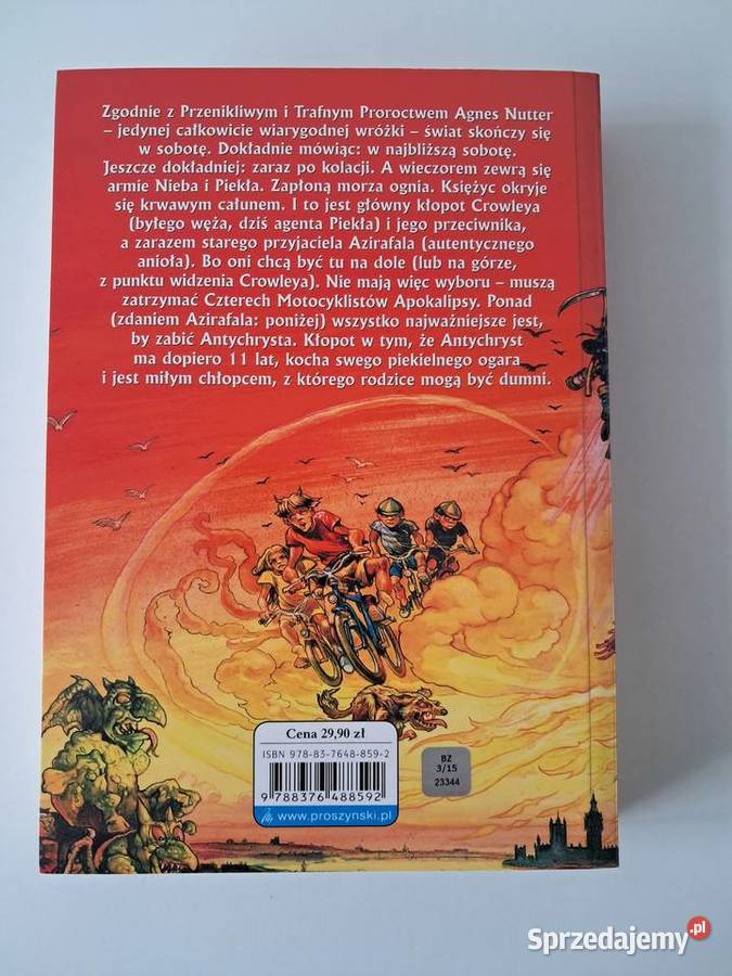 Książka Omen T Pratchett N Gaiman do sprzedania Kraków