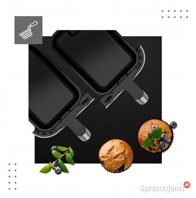 Frytkownica frytownica beztłuszczowa 2x kosze Baranowo