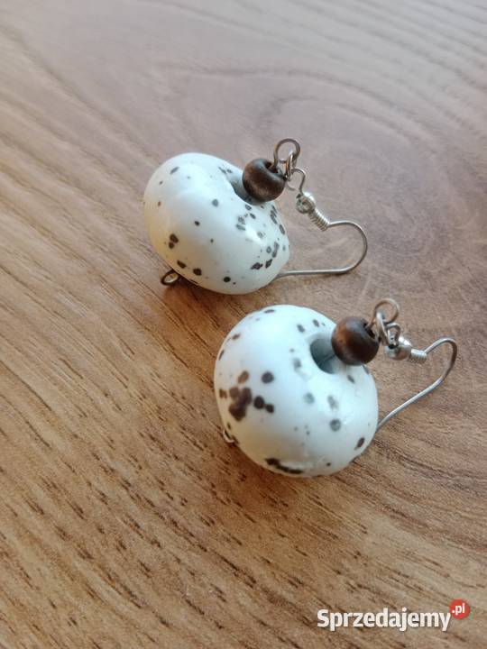 Kolczyki porcelanowe kule