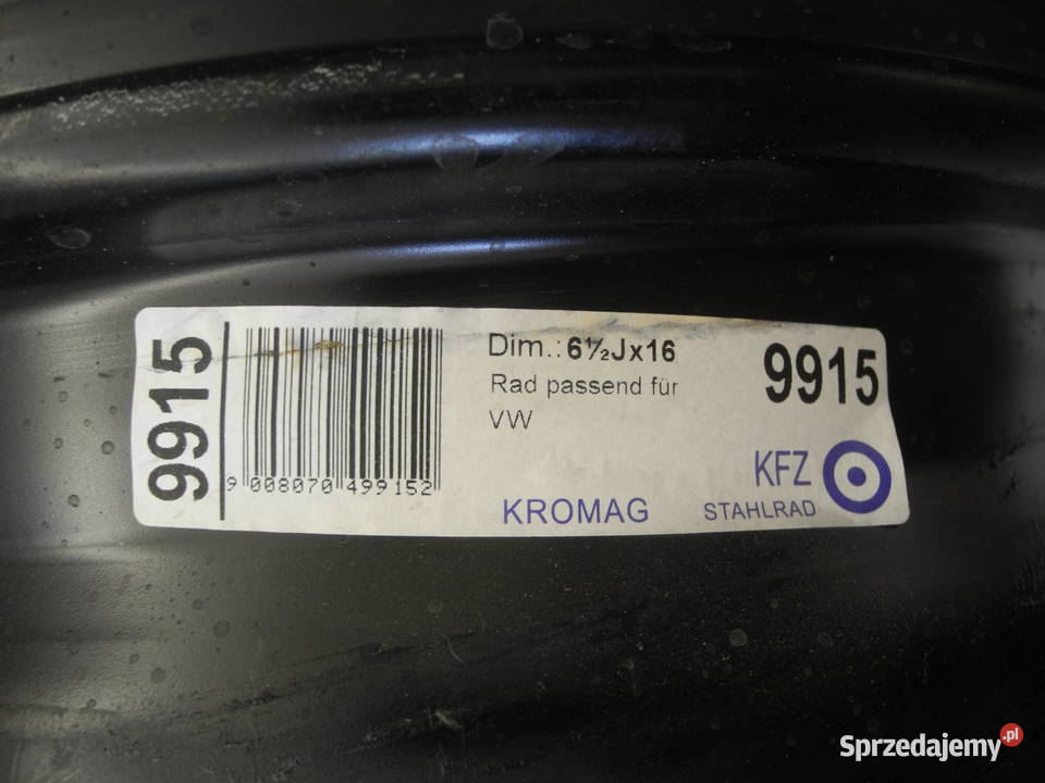 16 5x112 ET50 65J PARA FELG STALOWYCH Trzebnica