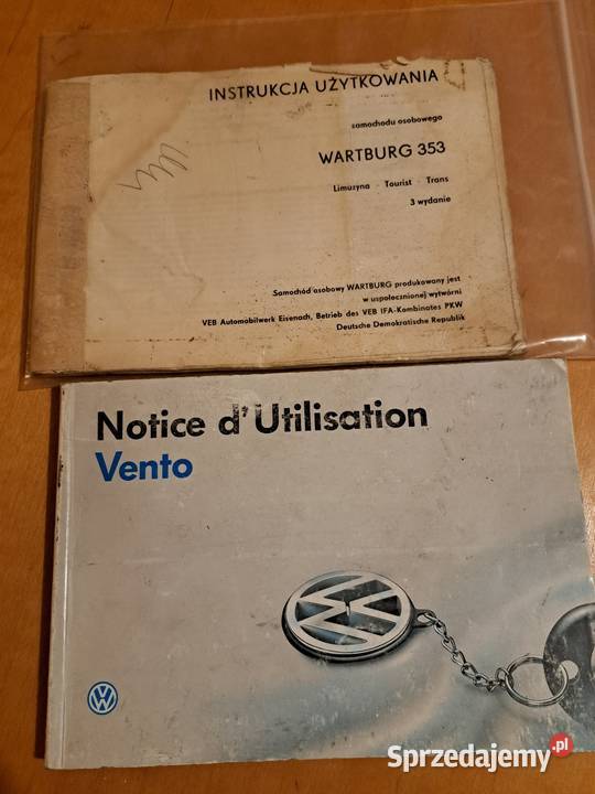 Instrukcjia Wartburg Mercedes 123 VW Vento Motoryzacja Słupsk