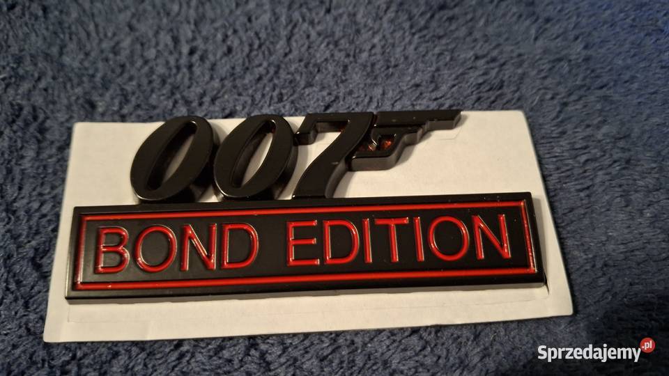 Emblemat metalowy 007 bond edition 3D gio mazowieckie Warszawa