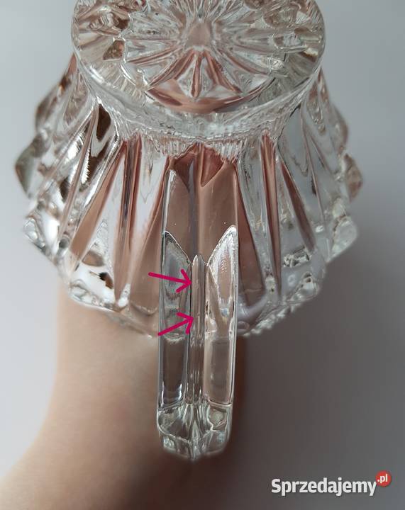 Zestaw Mlecznik cukiernica Ząbkowice szkło PRL śląskie Dąbrowa Górnicza sprzedam