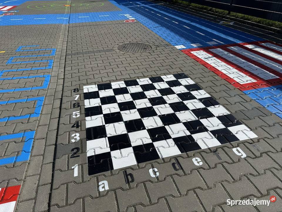 Szachownica duża gry podwórkowe chodnikowe Dębica