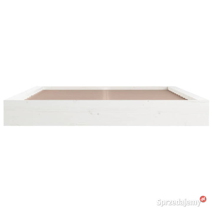 Rama łóżka biała lite drewno 140 x 200 WM820677 158cm Warszawa sprzedam