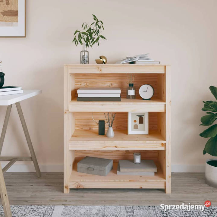 Regał na książki 80x35x97 lite drewno sosnowe Warszawa