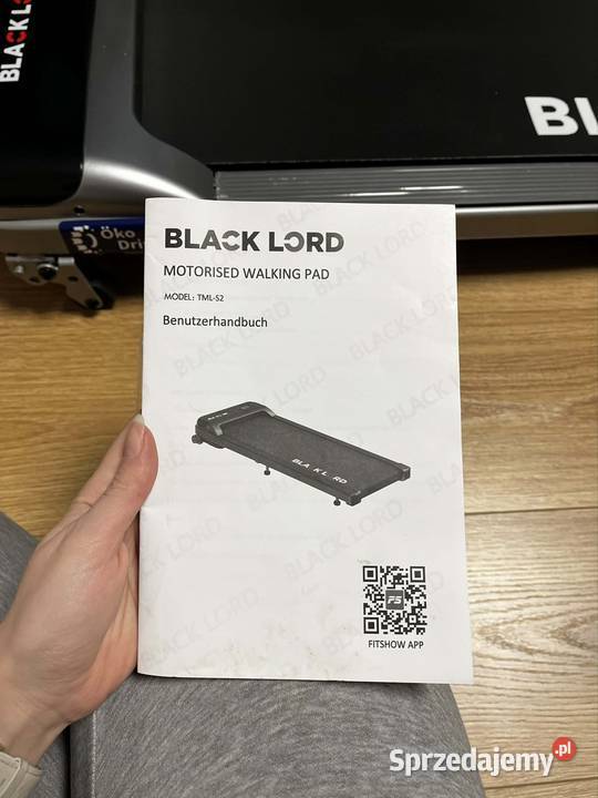 Bieżnia elektryczna BLACK LORD 110 Sprzęt do ćwiczeń