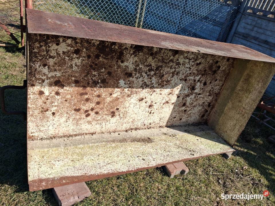 Zbiornik pojemnik na wapno zaprawę metalowy Lipie