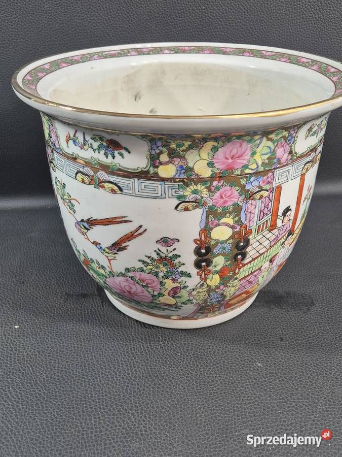 Medalion Chinoiserie Rose 12calowa doniczka Poddębice