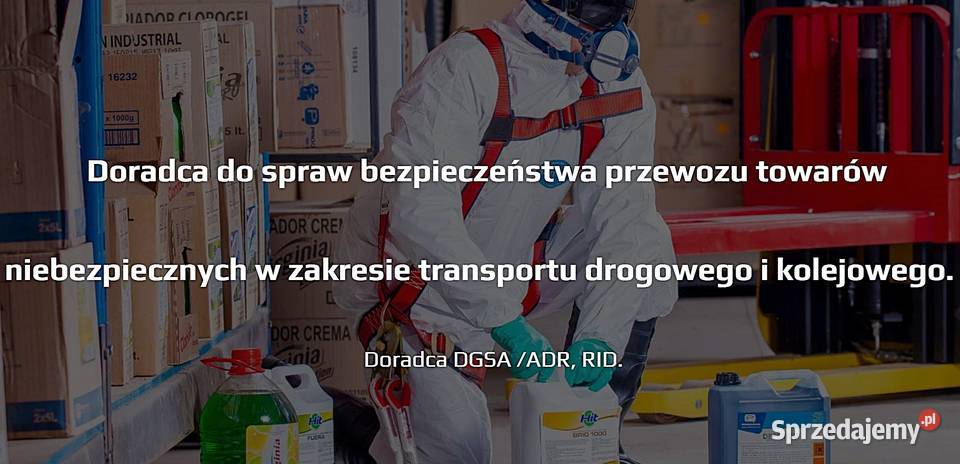 DGSA ADR RID IMDG doradca CAŁA Polska Wrocław