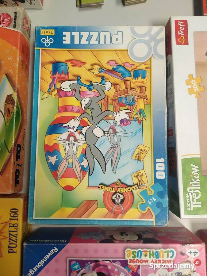 Duży zestaw puzzli i domino dzieci Wałbrzych