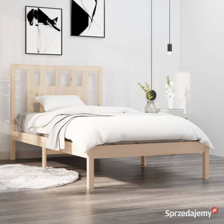 Rama łóżka lite drewno sosnowe 90x200 WM3104048 100cm mazowieckie Warszawa