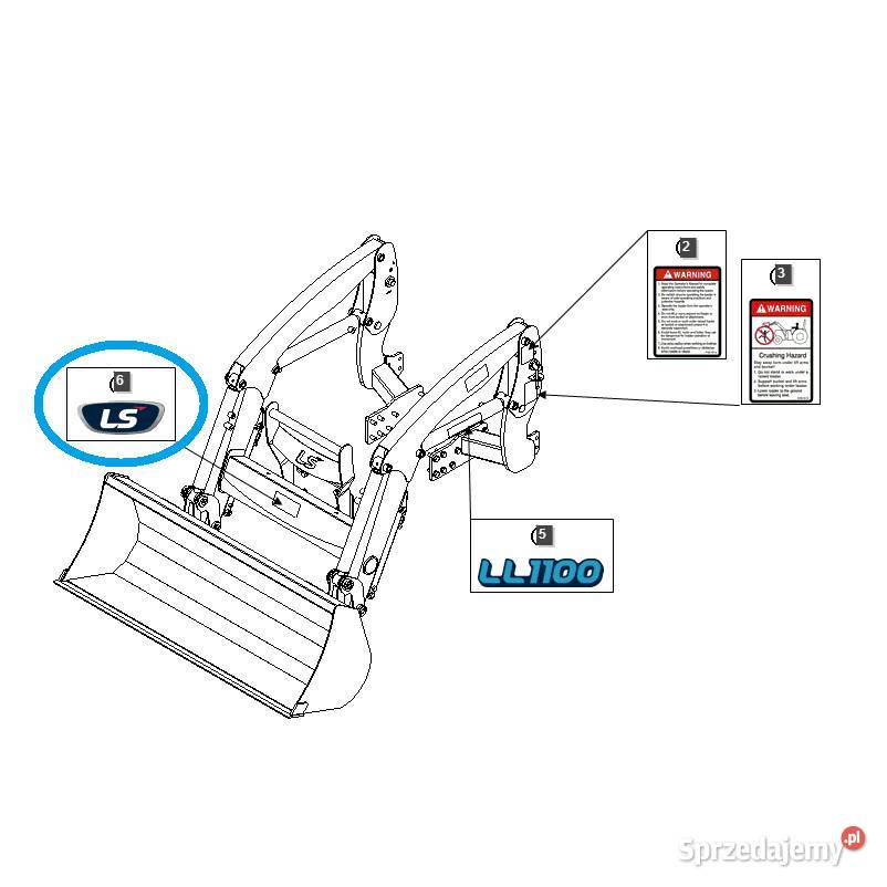 Naklejka logo LS LS Tractor 40358812 Pozostałe Tajęcina sprzedam