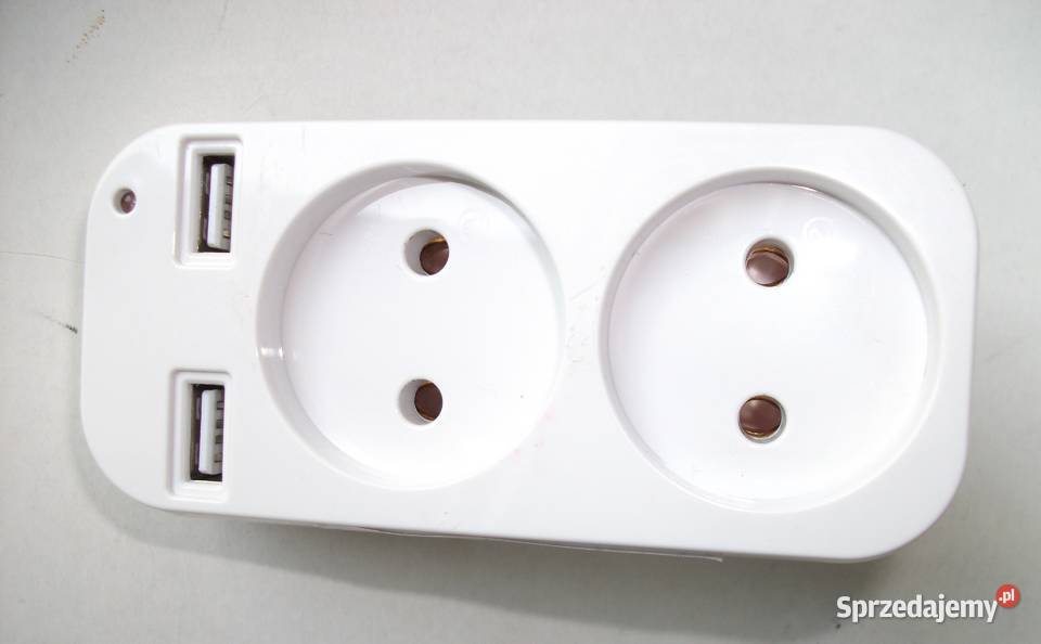 Wtyczka Gniazdo Rozdzielacz 2x 250V 2x USB 21A
