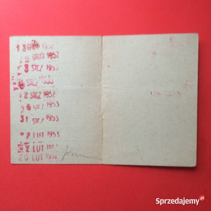 1675 Karta Legitymacyjna Wypożyczalni Szczecin