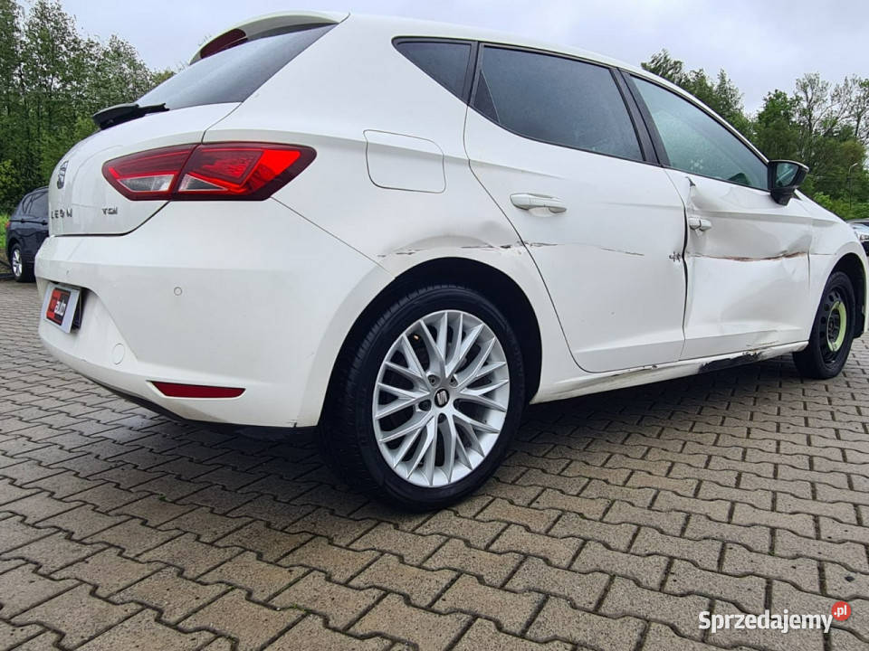 Seat Leon 16 tdi 110 automat dsg nawigacja full uszkodzony Kęty