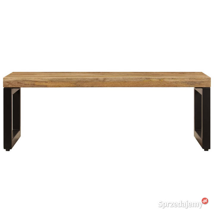 Stolik kawowy 100x50x35 lite drewno mango i stal mazowieckie Warszawa