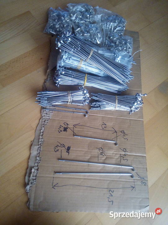 Szprychy nowe chrom 215x4 13x4 mazowieckie