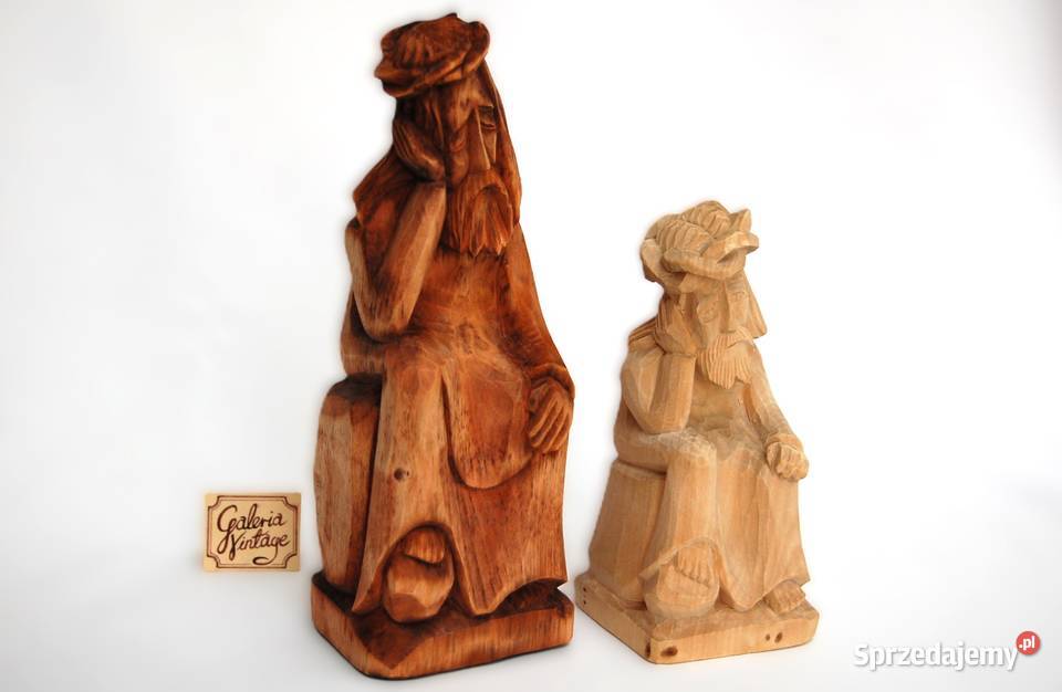 Jezus Chrystus frasobliwy rzeźba drewniana Lublin