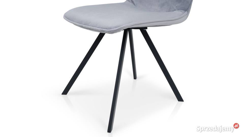 Krzesło Metalowe Nogi Welur Polski Producent Warszawa