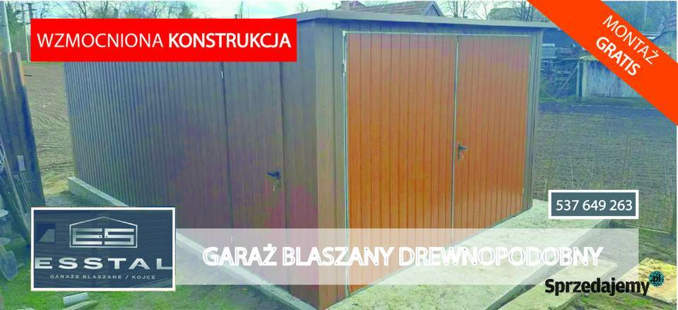 Garaż BlaszanyGaraże Blaszane NA BUDOWĘ Hala