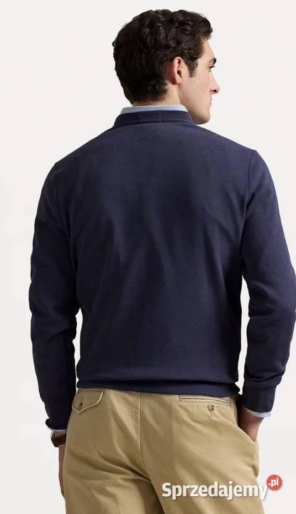Bluza męska bawełniana Polo Ralpha Laurena brązowy/beżowy podlaskie Białystok sprzedam