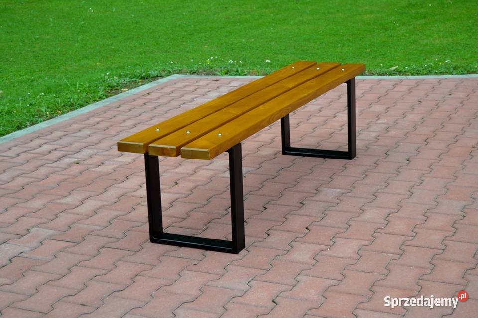 Ławka miejska parkowa ogrodowa bez oparcia 180 Kraków