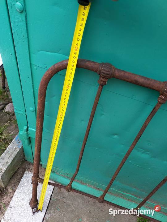 Przedwojenne żeliwne zagłówki do łóżka zachodniopomorskie Połczyn-Zdrój