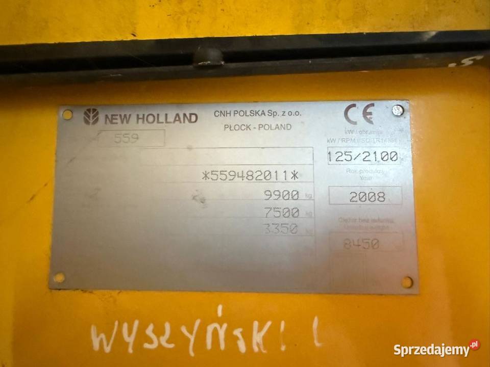Holland tc5050 kombajn zbożowy Sokoły