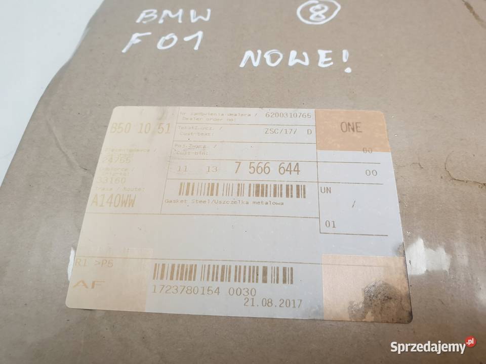 BMW F01 F02 44 V8 USZCZELKA MISKI OLEJU 7566644 osobowe Chełm