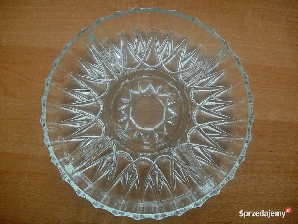 Półmisek szklany dzielony zdobiony Francja świętokrzyskie Kielce sprzedam