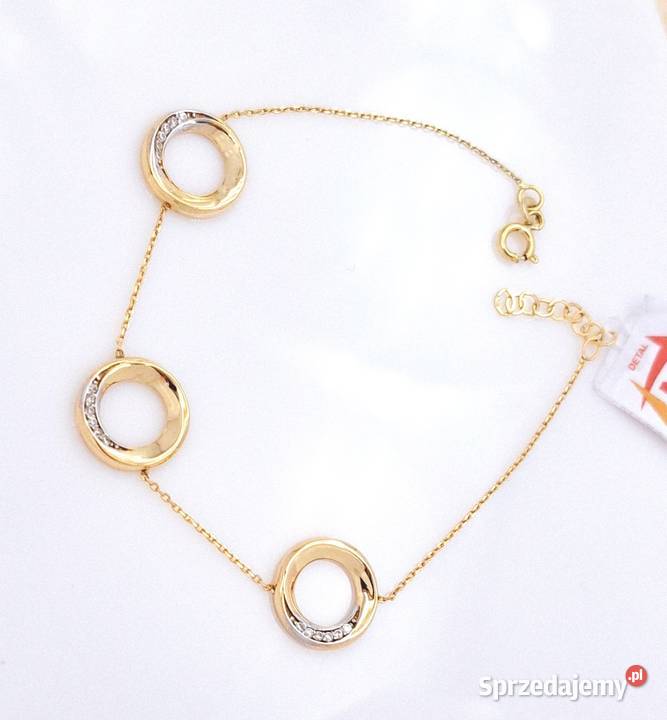 20 Bransoletka Złota pr333 Kółeczka Z1037 Poznań