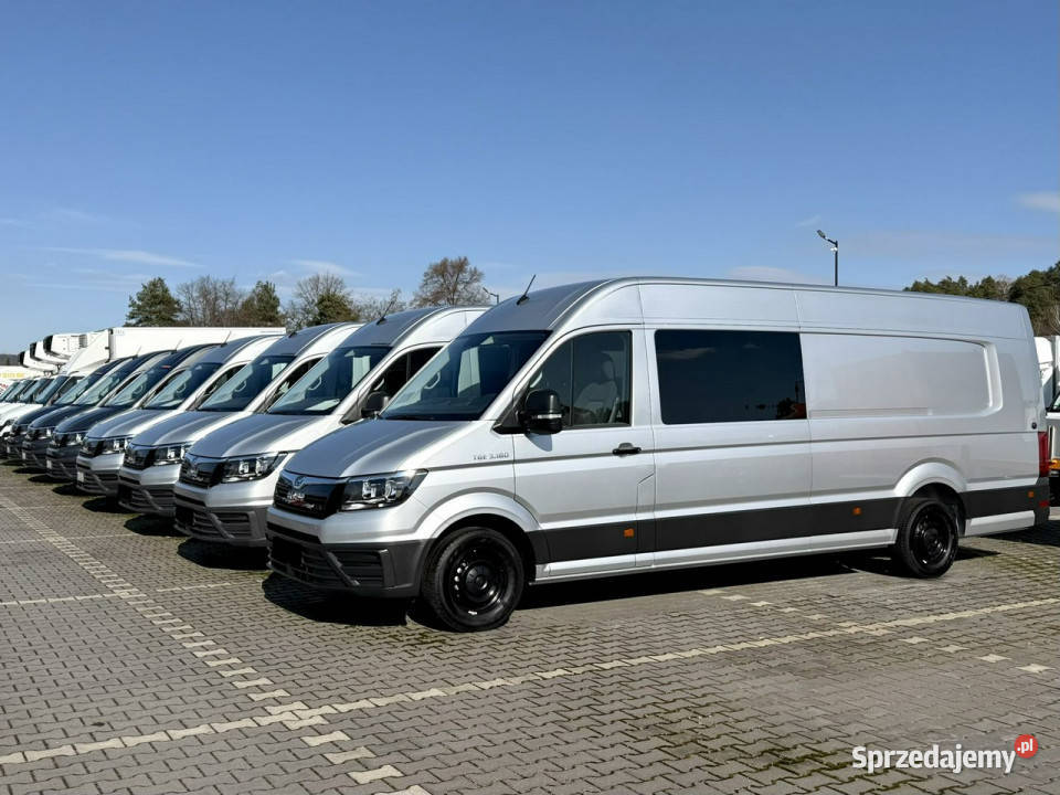 Volkswagen Crafter 3180 Automat 7OSÓB Brygadówka podgrzewane fotele Widełki