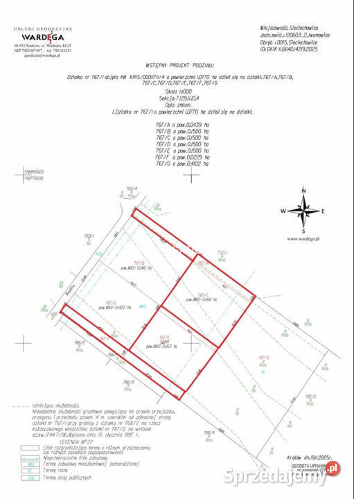 Do sprzedaży działka Sieciechowice 1500m2