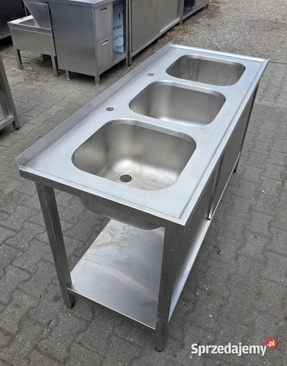 Zlew 3 Komorowy z Szafką Drzwi Suwane 1506085 Nowe Skalmierzyce