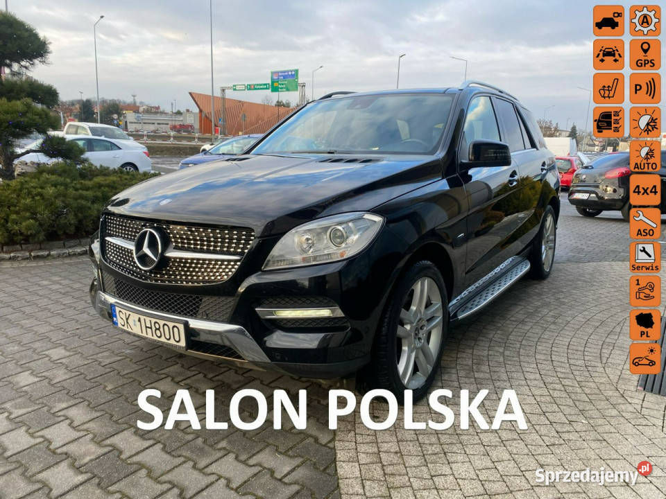 Mercedes ML 350 SALON POLSKA 4Matic LED podgrz serwisowany w ASO Żory