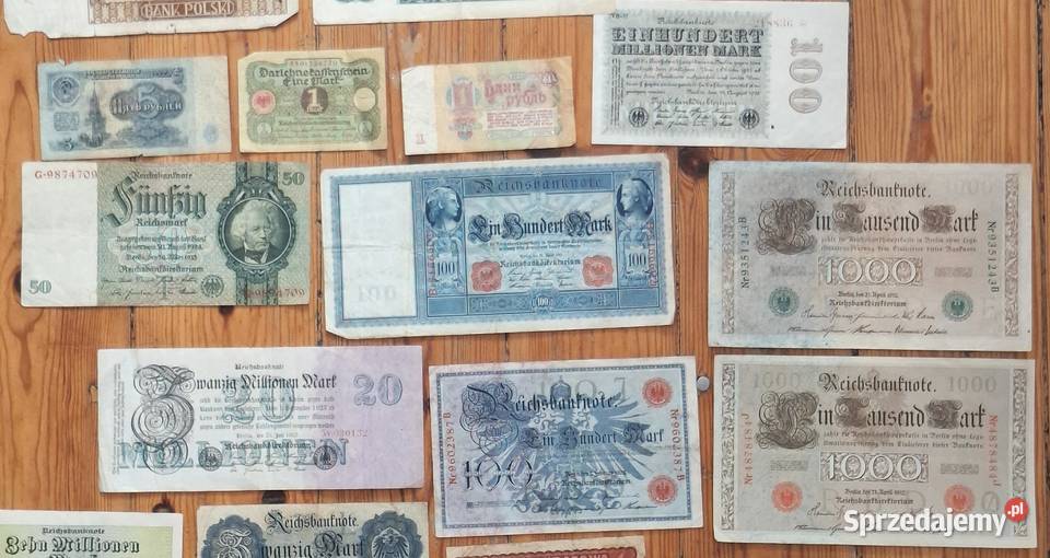 Zestaw Starych Banknotów x24 Mix BSI Numizmatyka Gliwice