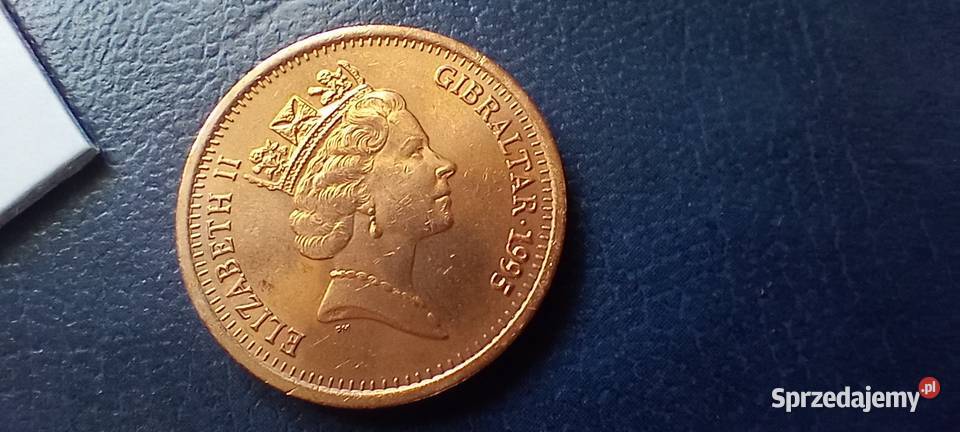Stare monety 2 pens 1995 Gibraltar Lesko
