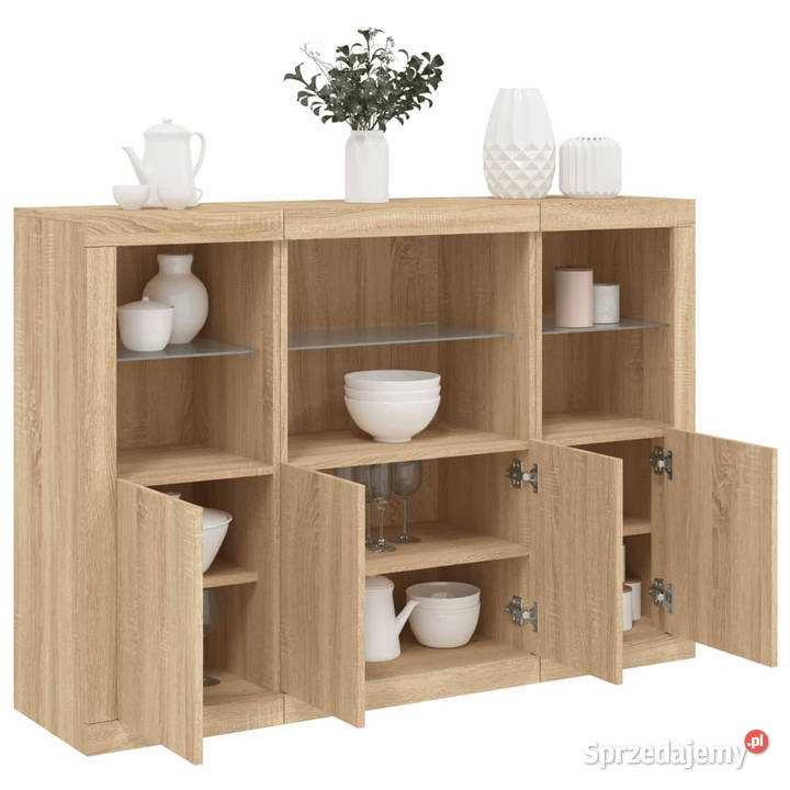 Szafki z oświetleniem LED 3 dąb sonoma WM3209109 Warszawa